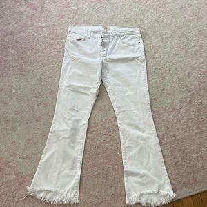 Current/Elliot White Flare Jeans Size 32